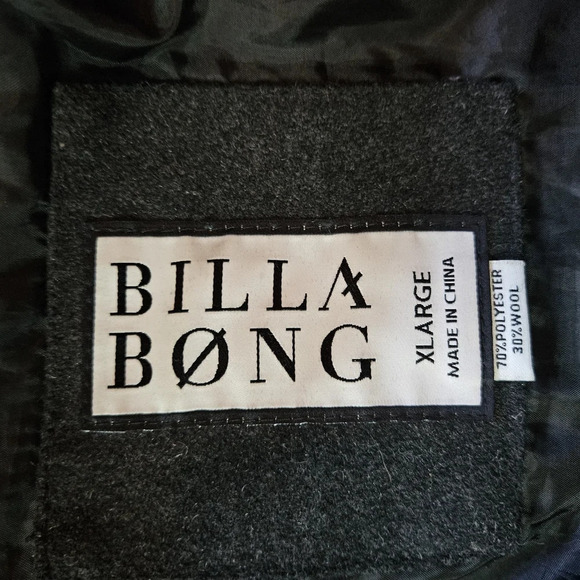 Billabong Classic Longline Winter Wool Jacket - Picture 7 of 8